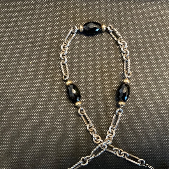 David Yurman Sterling Smokey Quartz Necklace - Picture 3 of 5